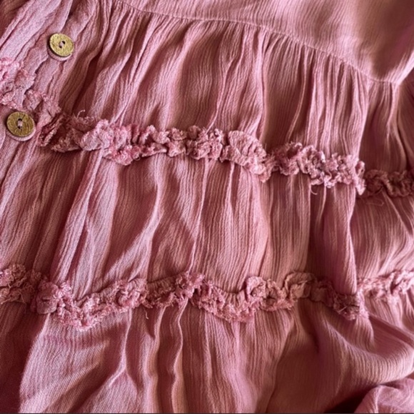 NWOT Free People Orianna Maxi Dress Bubblegum Pink M - Picture 7 of 13